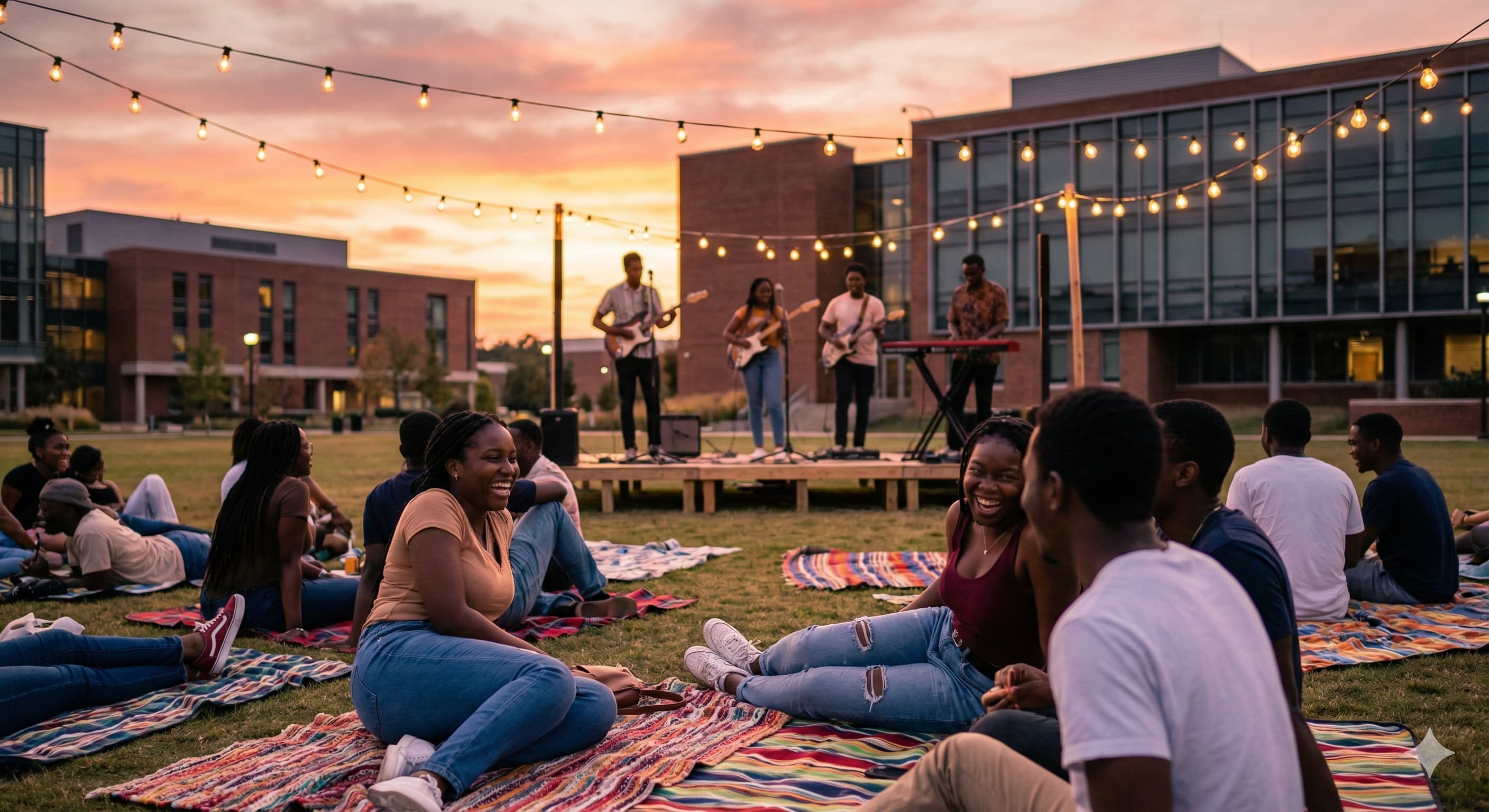 Sunset Sessions outdoor concert on main quad